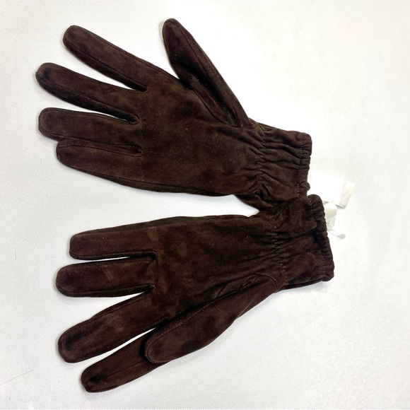 Zara Suede Gloves In Brown Unusex - Picture 7 of 12